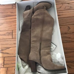 Dolce Vita Taupe Suede Boots